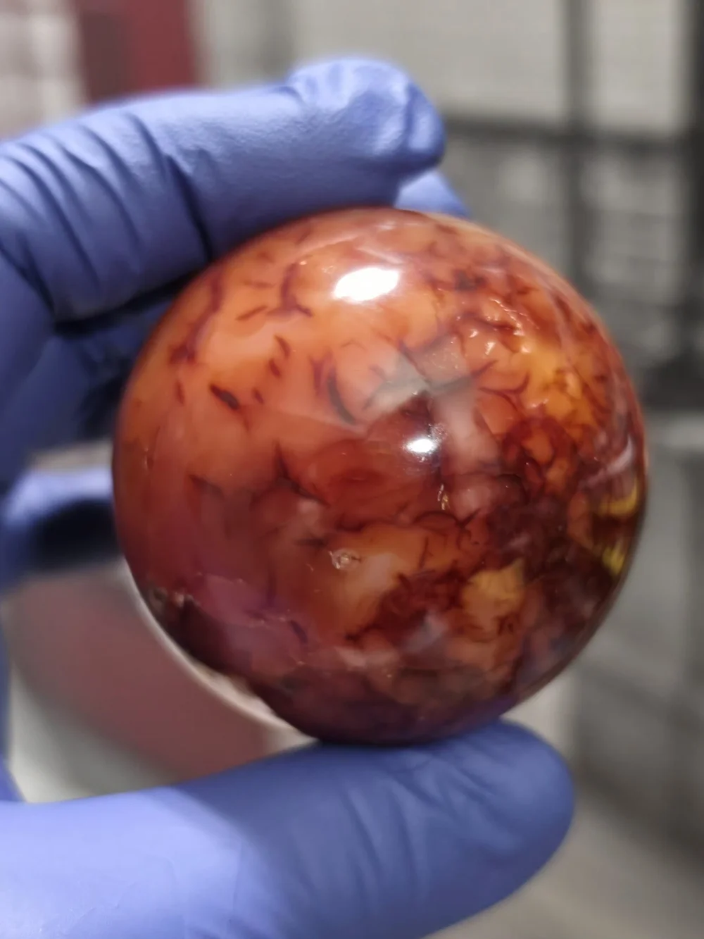 Red Carnelian Sphere -216g